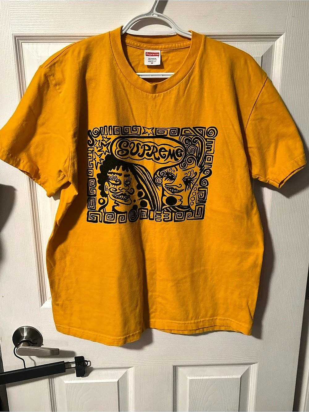 Supreme Graphic Short Sleeve Tee in Yellow Medium